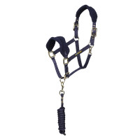 Licol et longe polaire Shires Arma Marine Bleu marine