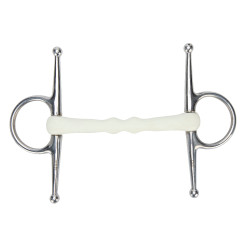 Mors à aiguilles canon courbe EquiKind Softie Shires Acier Argent