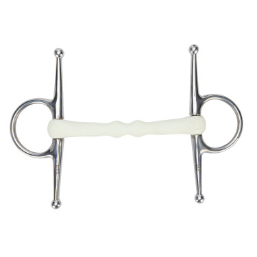 Mors à aiguilles canon courbe EquiKind Softie Shires Acier Argent