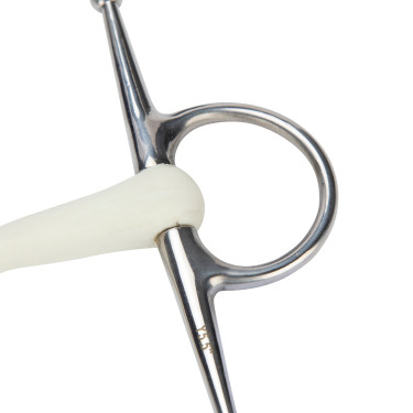 Mors à aiguilles canon courbe EquiKind Softie Shires Acier Argent