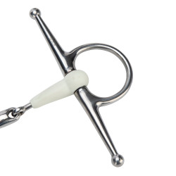 Mors à aiguilles double brisure EquiKind Softie Shires Acier Argent