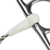 Mors à aiguilles double brisure EquiKind Softie Shires Acier Argent