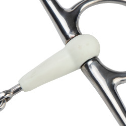 Mors à aiguilles double brisure EquiKind Softie Shires Acier Argent