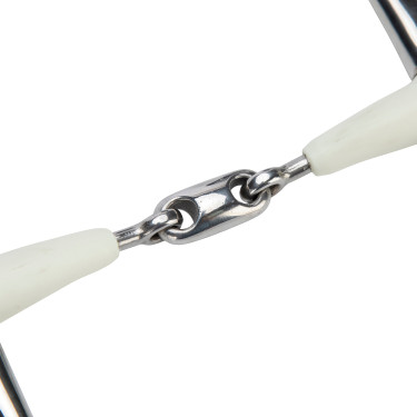 Mors à aiguilles double brisure EquiKind Softie Shires Acier Argent