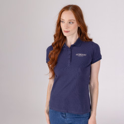 Polo manches courtes Equestrian Shires Aubrion Minuit Bleu
