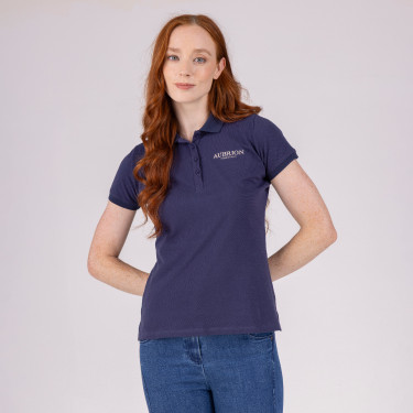 Polo manches courtes Equestrian Shires Aubrion Minuit Bleu