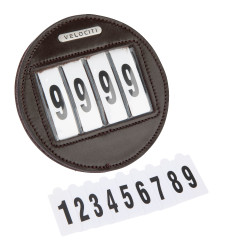 Porte-numéro rond x4 Shires Velociti Marron