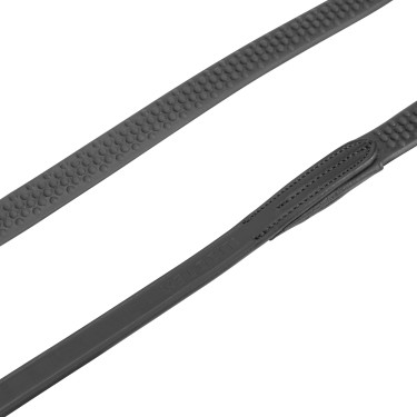 Rênes caoutchouc souple 54" Shires Velociti Gara Noir