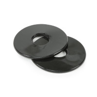 Rondelles de mors silicone Shires Noir