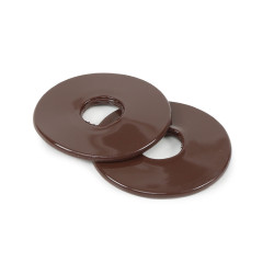 Rondelles de mors silicone Shires Marron