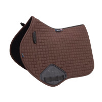 Tapis de selle d'obstacle coton Deluxe Shires Arma Marron Tapis de selle d'obstacle coton Deluxe Shires Arma Marron