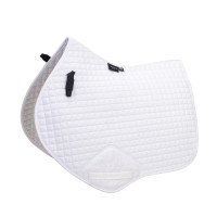 Tapis de selle d'obstacle coton Deluxe Shires Arma Blanc Tapis de selle d'obstacle coton Deluxe Shires Arma Blanc