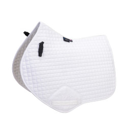 Tapis de selle d'obstacle coton Deluxe Shires Arma Blanc Tapis de selle d'obstacle coton Deluxe Shires Arma Blanc