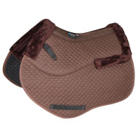 Tapis de selle d'obstacle semi-doublé Shires Arma Marron Tapis de selle d'obstacle semi-doublé Shires Arma Marron