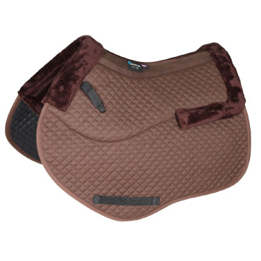 Tapis de selle d'obstacle semi-doublé Shires Arma Marron Tapis de selle d'obstacle semi-doublé Shires Arma Marron