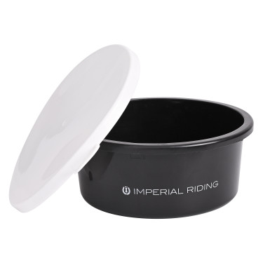 Seau mangeoire avec couverture 2L Imperial Riding Basic Noir