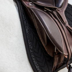 Tapis de selle Kentucky Glitter Stone dressage Noir