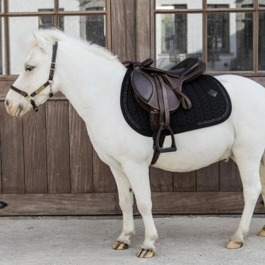 Tapis de selle Kentucky Glitter Stone dressage Noir