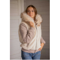 Bombers Pénélope Lyon réversible femme Écru Blanc