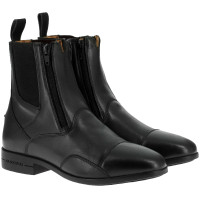 Boots en cuir Equithème EK-Duozip Noir