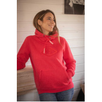 Sweat Pénélope Louison femme Rouge fluo