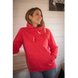 Sweat Pénélope Louison femme Rouge fluo Sweat Pénélope Louison femme Rouge fluo