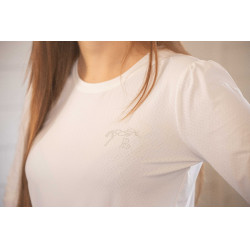 T-shirt Pénélope Techty Cha femme Écru Blanc T-shirt Pénélope Techty Cha femme Écru Blanc