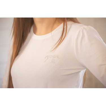 T-shirt Pénélope Techty Cha femme Écru Blanc T-shirt Pénélope Techty Cha femme Écru Blanc