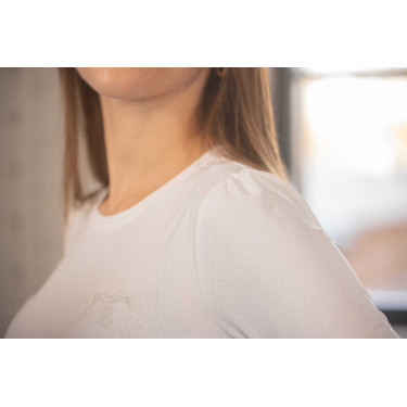 T-shirt Pénélope Techty Cha femme Écru Blanc T-shirt Pénélope Techty Cha femme Écru Blanc