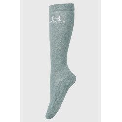 Chaussettes à pailettes Harcour Happy par 2 Vert de gris Chaussettes à pailettes Harcour Happy par 2 Vert de gris