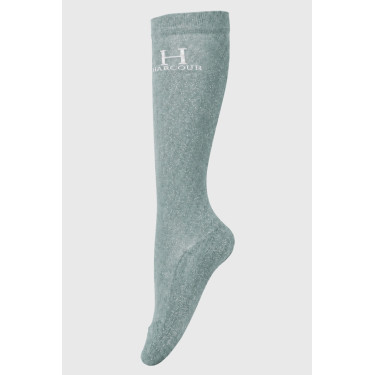 Chaussettes à pailettes Harcour Happy par 2 Vert de gris Chaussettes à pailettes Harcour Happy par 2 Vert de gris