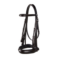 Bride de dressage en cuir Dressage Equestro Dark brown Bride de dressage en cuir Dressage Equestro Dark brown