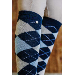 Chaussettes Equithème Argyle femme Marine / ciel / gris Beige Chaussettes Equithème Argyle femme Marine / ciel / gris Beige