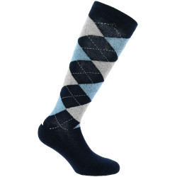 Chaussettes Equithème Argyle femme Marine / ciel / gris Beige Chaussettes Equithème Argyle femme Marine / ciel / gris Beige