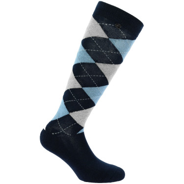 Chaussettes Equithème Argyle femme Marine / ciel / gris Beige Chaussettes Equithème Argyle femme Marine / ciel / gris Beige