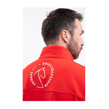 Veste Harcour Menthue Unisexe Swiss Equestrian Friends Rouge Veste Harcour Menthue Unisexe Swiss Equestrian Friends Rouge