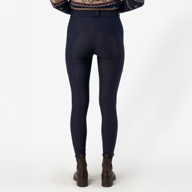 Pantalon d'équitation HV Polo Femmy FullGrip femme Marine Bleu marine