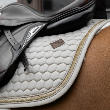 Tapis de Selle Glitter Band Jumping Kentucky Beige
