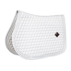 Tapis de Selle Glitter Band Jumping Kentucky Blanc / blanc Tapis de Selle Glitter Band Jumping Kentucky Blanc / blanc
