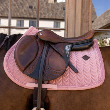 Tapis de selle Kentucky velvet mini Pearls Dressage Vieux rose Tapis de selle Kentucky velvet mini Pearls Dressage Vieux rose