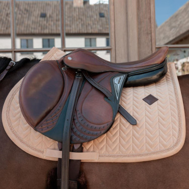 Tapis de selle Kentucky velvet mini Pearls Dressage Beige