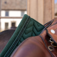 Tapis de selle Kentucky velvet mini Pearls Dressage Vert sapin Tapis de selle Kentucky velvet mini Pearls Dressage Vert sapin