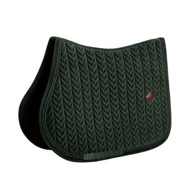 Tapis de selle Kentucky velvet mini Pearls Dressage Vert sapin
