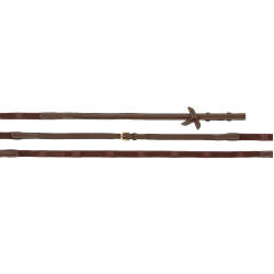 Rênes en cuir et caoutchouc K by Equithème K-Touch Marron