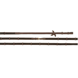 Rênes en cuir et caoutchouc K by Equithème K-Grip