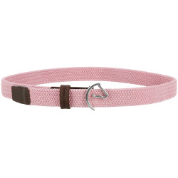 Ceinture tressée Equithème EK-Horse Rose