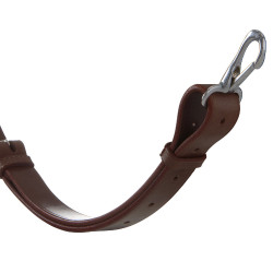 Martingale à collier en cuir avec boucles réglables Marron foncé