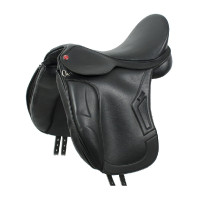 Selle de dressage Brindisi en cuir PU Pro-Light Noir Selle de dressage Brindisi en cuir PU Pro-Light Noir