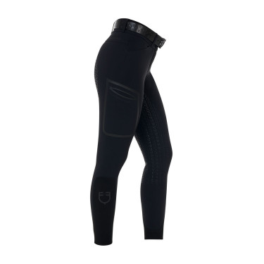 Pantalon slim fit femme taille haute Equestro Ridertechnology full grip Pantalon slim fit femme taille haute Equestro Ridertechnology full grip
