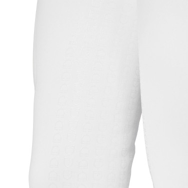 Pantalon slim fit femme taille haute Equestro Ridertechnology full grip Blanc Pantalon slim fit femme taille haute Equestro Ridertechnology full grip Blanc
